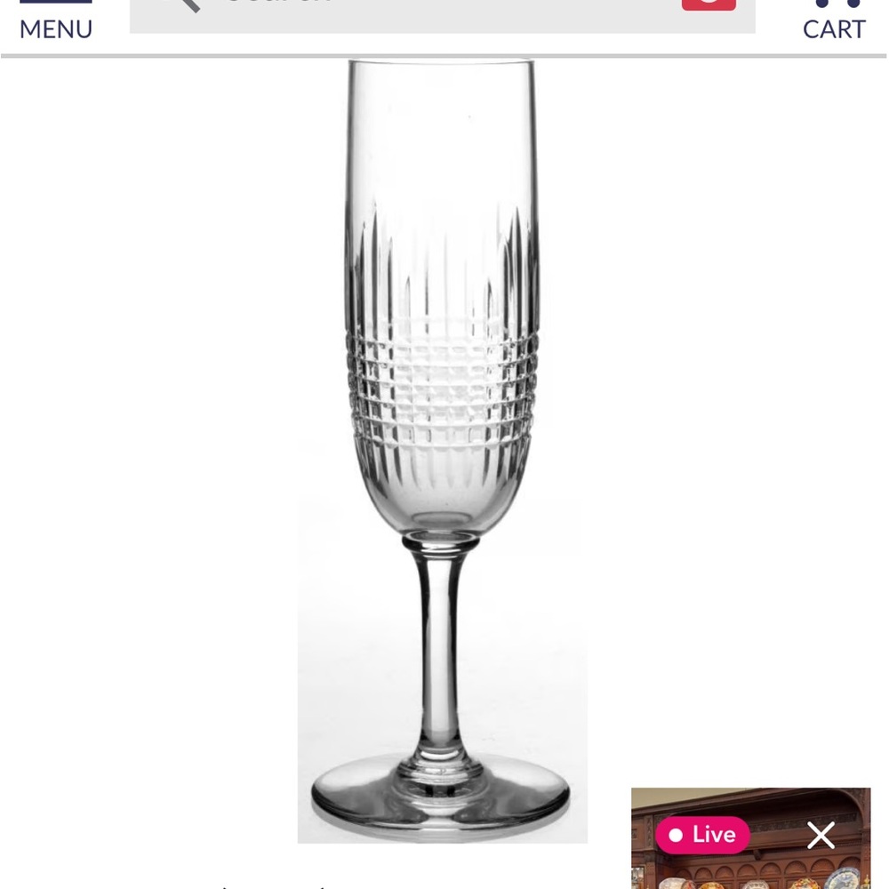 Four ( 4) Baccarat Crystal Champagne Flute +1 Bonus